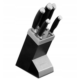 Набір ножів у підставці Ambition Granite, 6 предметів, чорний