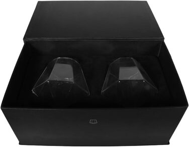 Набір келихів для віскі Diamant Gläser (2 шт.), жовті, обертаються, у подарунковій коробці