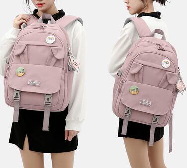 Жіночий рюкзак для школи, коледжу та подорожей, 15.6