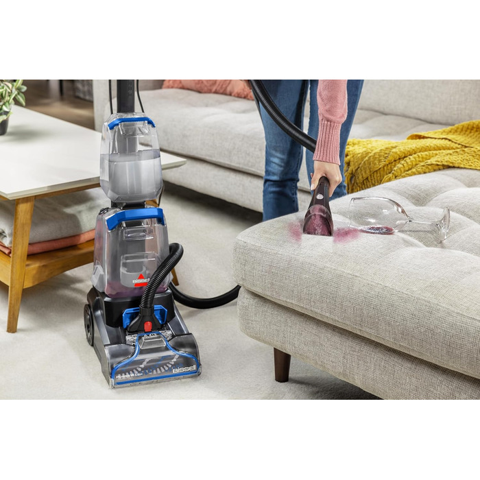 BISSELL PowerWash Compact Pet: компактний вертикальний мийник для килимів та м'яких меблів для видалення плям від тварин, 600W, з кабелем, 4058N