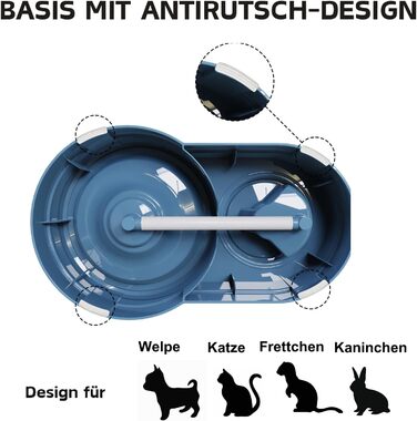 Автоматичний поїльник для котів та собак, 580 мл. Фонтанчик для тварин з фільтром. Підходить для малих собак, котів, кроликів та інших дрібних тварин (Блакитний)