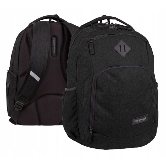 Шкільний багатокомпартментний рюкзак CoolPack, чорний, 30 л