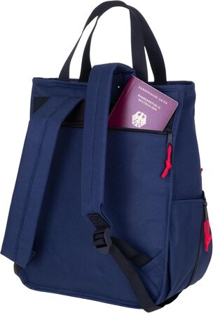 Spear Rucksack - Unisex, Hygge City Backpack, Ladies' Backpack, Leisure Backpack, Office, Sport, Leisure - A4 Size - 12788 (12790 Blue Flower (5))