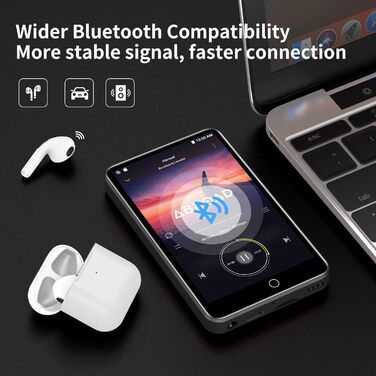 MP3 плеєр з Spotify, 80GB, Bluetooth, Wi-Fi, сенсорний екран 4