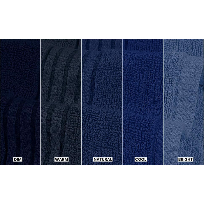 Рушники Utopia, бавовна, 700 г/м², 6 шт. (морська синь)