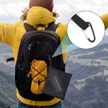 Набір рушників Leeyunbee з мікрофібри (2 шт.) - 160x80 см + 80x40 см, швидковисихаючі, для спорту, подорожей, пляжу (чорний)