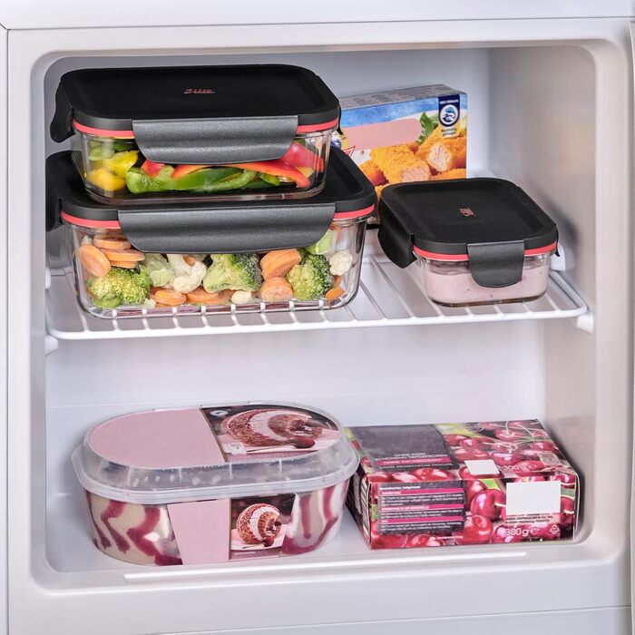 Набір контейнерів для зберігання Silit Storio (3 шт.), скляні з кришкою, герметичні, придатні для миття в посудомийній машині, для мікрохвильової печі та духовки (без кришки)