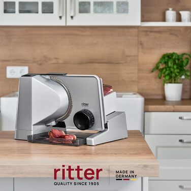 Електричний слайсер Ritter Solida 4 з нержавіючої сталі, Made in Germany