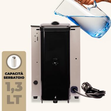FABER COFFEE MACHINES | Slot Plast Model | POD Coffee Machine 44 mm | Adjustable Brass Pad Press (GRAY/BLACK)