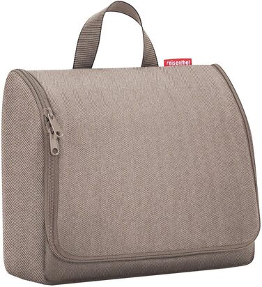Сумка-органайзер Reisenthel Toiletbag XL з гачком, водонепроникний матеріал Herringbone Mokka