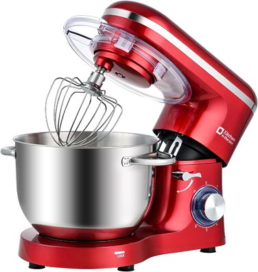 Кухонна машина Küchenmaschine 6.2 л, 1400 Вт, 6 швидкостей з набором насадок (міксер, гак для тіста, вінчик)