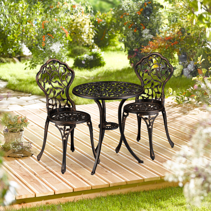 Relaxdays Balcony Furniture Set in Antique Design