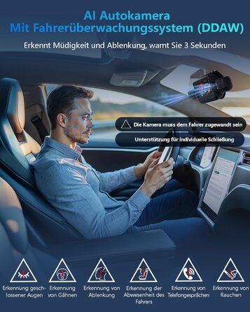 Відеореєстратор автомобільний HUPEJOS KI Dashcam V8Pro 4-камерний з монітором водія, 3K+ 3*1080P, 360°, WiFi, GPS, CPL, 128GB, 24H парковка