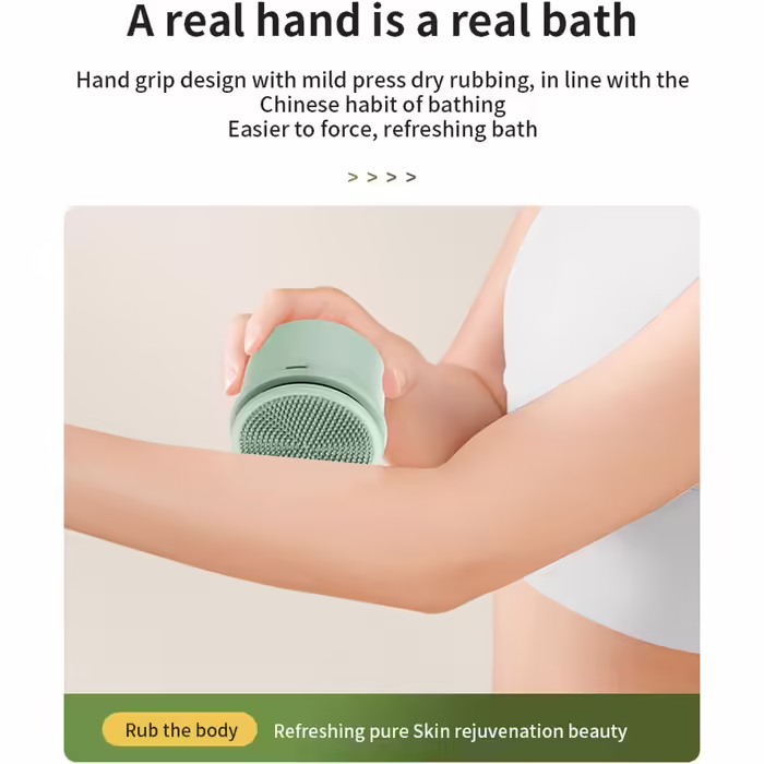 Electric bath brush, multi-brush head, cleaning tool, multifunctional, handheld, household, rechargeable bath brush, toiletries