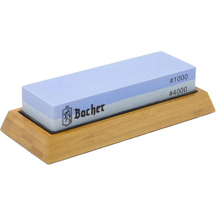 Набір точильних каменів Bacher Premium: 400/1000, з каменем для заточування та інструкцією. Точильні камені для ножів та інструментів
