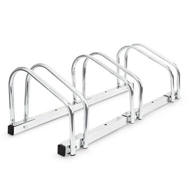 Relaxdays Bicycle Stand for 3 Bicycles, Steel