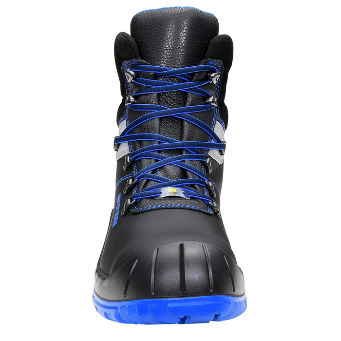 Черевики безпеки ELTEN Alessio Mid ESD S3S: шкіряні, з металевим носком, легкі та міцні (36 EU, чорний)