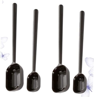 LIFKOME 4-Piece Kitchen Utensil Liquid Mixing Rod Measuring Cup for Liquids Milk Powder Spoon Nested Measuring Cups Vintage Measuring Spoon Stirring Stick Salt Spoon Baby