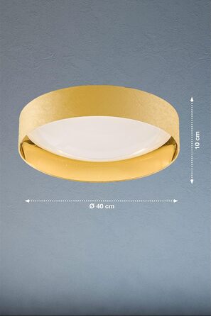 Настільна лампа Fischer & Honsel Aura, класичний дизайн, золото, синій оксамит, E14, 34см