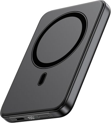 Power Bank A ADDTOP 10000mAh з бездротовою зарядкою та PD 20W - чорний