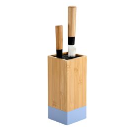 Підставка для ножів KESPER з бамбука та пластику, коричнева, 10x10x23 см
