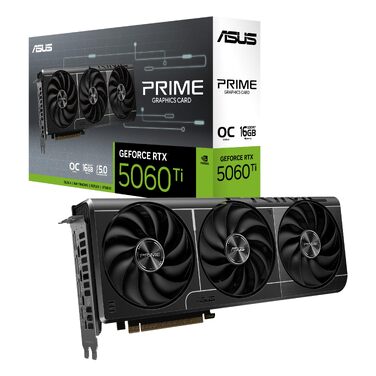 Ігрова відеокарта ASUS Prime GeForce RTX 5060 Ti OC Edition 16GB GDDR7, чорна