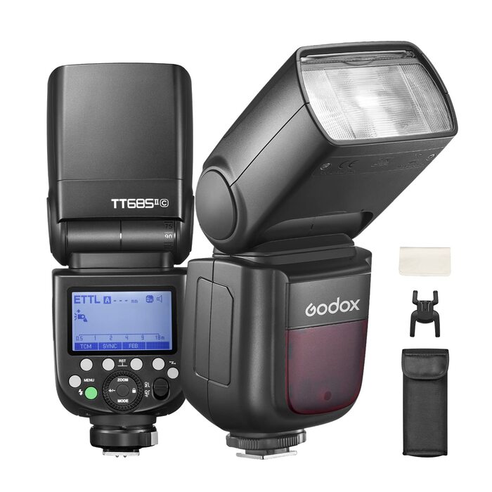 Спалах Godox TT685II-C Thinklite для Canon DSLR: E-TTL, GN60, 2.4G, TCM, HSS 1/8000s