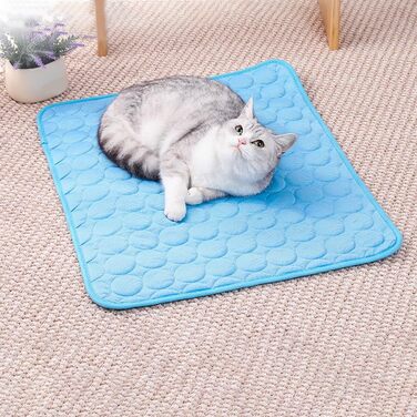 Килимок охолоджуючий для собак 150x100 см, самоохолоджуючий, для собак та котів, блакитний, літо, XXL