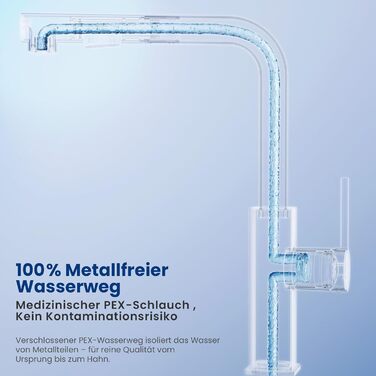 Кухонний змішувач CECIPA висувний з душем, чорний, нержавіюча сталь, 360° поворот, 2 режими струменя, для кухні