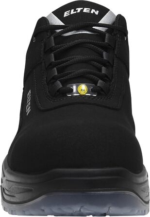 Робочі черевики ELTEN Milow Low ESD S2: текстиль, пластикова капа (легша за сталеву), чорний, 48 EU (для жінок та чоловіків)