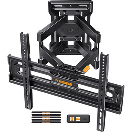 Кріплення для телевізора Perlegear: регульована висота, нахил, поворот, VESA 400x400, до 70 дюймів, 50 кг