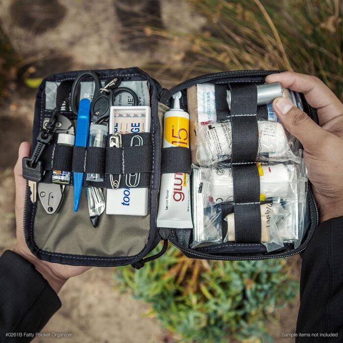 Органайзер Maxpedition Fatty Pocket, чорний, 20 см — кишенькова тактична сумка для спорядження