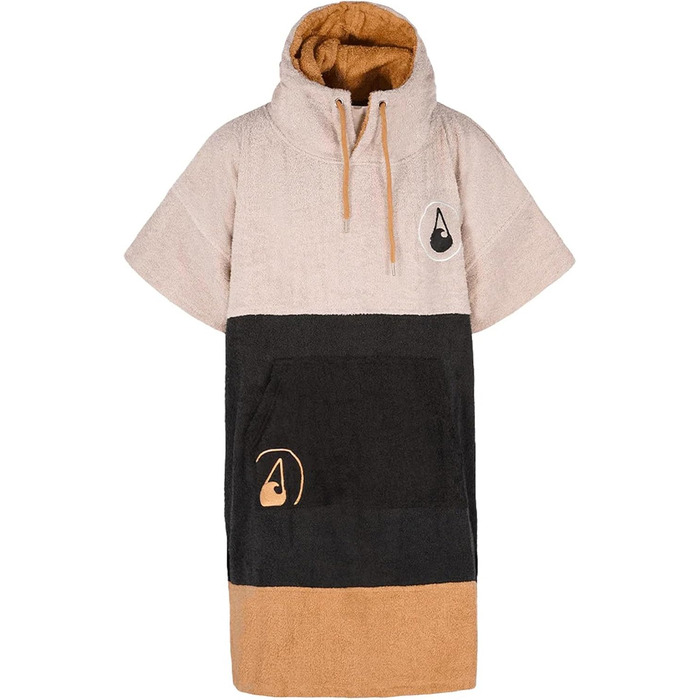 WAVE HAWAII Bathrobe Poncho Women & Men | Size M 160-190cm | 95% Cotton Surf Poncho for Adults | Terrycloth Poncho Towel High Water Absorption | Changing Aid Beach Adults