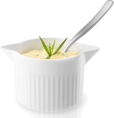 Eva-Trio | Saucepan 0.45l Legio Nova | 10-Year Porcelain Guarantee | White Transparent