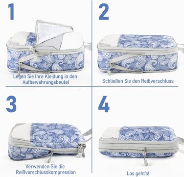 Органайзер для валізи та рюкзака Kompression: набір кубів для пакування, аксесуари для подорожей