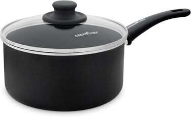 GreenChef Diamond Soft Grip with Non-Stick Coating, 30cm, PFAS-free, Induction, Dishwasher-safe, Black 30cm (Handle Pot Set, 3-piece Handle Pot Set)