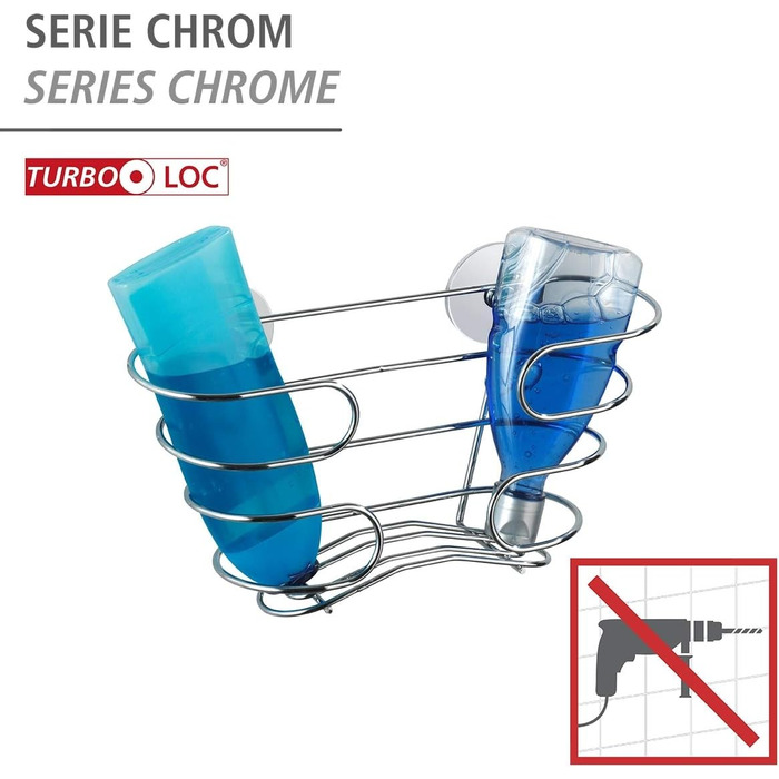 WENKO Turbo-Loc® підставка для шампуню (17 x 10 x 29.5 см)