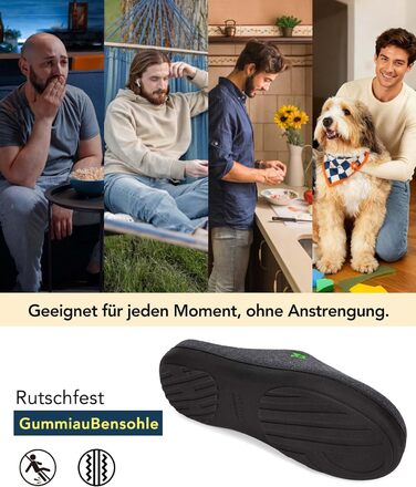 Чоловічі халапи VeraCosy з пам'яті піни, двоколірні, 44/45 EU, зелені