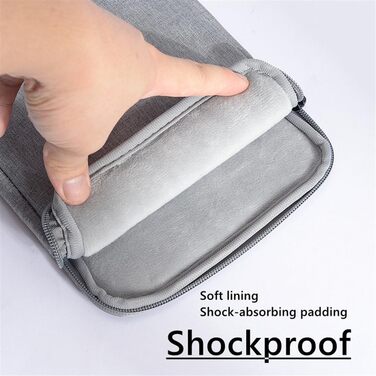 Чохол для Kindle / 6-7 дюймів: універсальний, захисний, світло-сірий