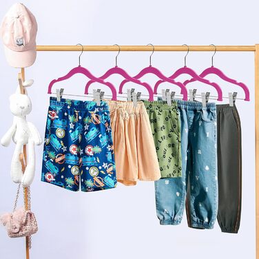 Набір вішалок для одягу Rose 10 (рожевий, 10 шт.) - спідниці, штани, блузи, сорочки, жакети