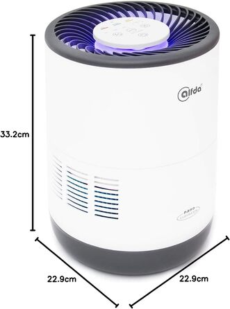 Зволожувач повітря ALB300 – тихий, для спальні та дитячої кімнати до 44 м², холодним випаровуванням, з антибактеріальним фільтром, авторежим з датчиком, нічник, бак 2,8 л, енергозберігаючий