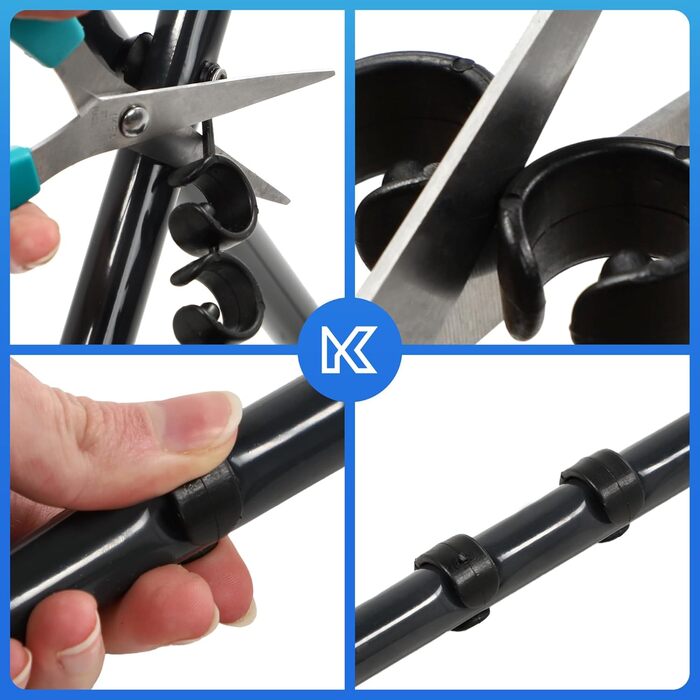 Сушарка для білизни KADAX з крилами, 18/23м, сталева, складна (біла/чорна)