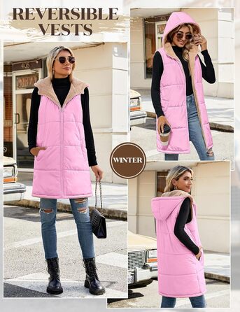 Жіноча тепла в'язана куртка з капюшоном Tuopuda, флісова підкладка, зимова куртка, повсякденний стиль, тепла, з капюшоном, на блискавці, осінь-зима (Рожева, M)