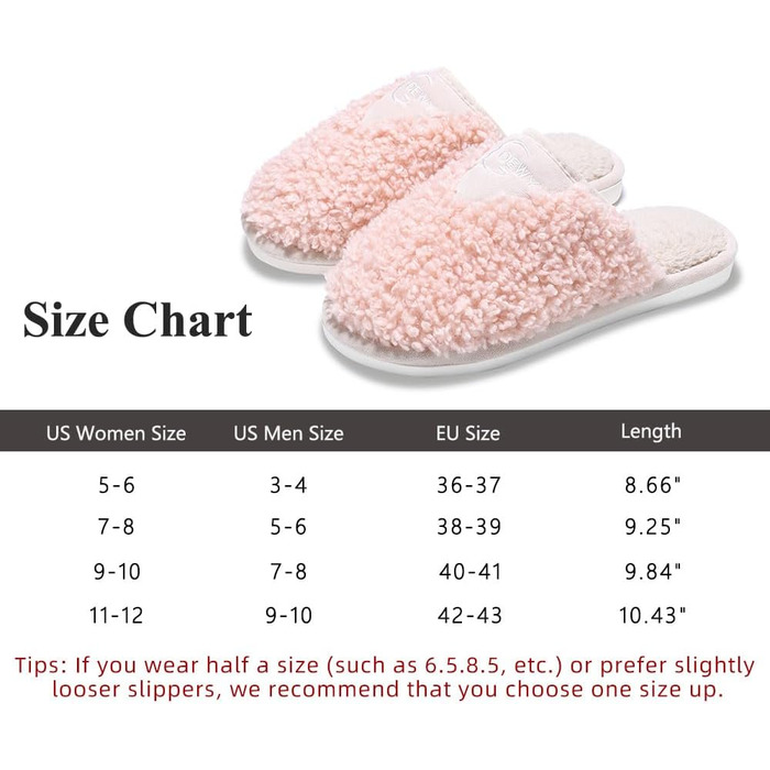 Тапочки жіночі зимові, чоловічі, з плюшу, теплі, м'які, зручні, з антиковзким покриттям, з пам'яті ефекту, 37.5/38.5 EU, рожеві