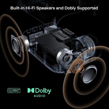 YOTON Beamer 4K: проєктор для домашнього кіно з підтримкою Netflix/Dolby Audio, 20000 люмен, Full HD 1080P, WiFi, Bluetooth 5.2, сумісний з PS5, з сумкою