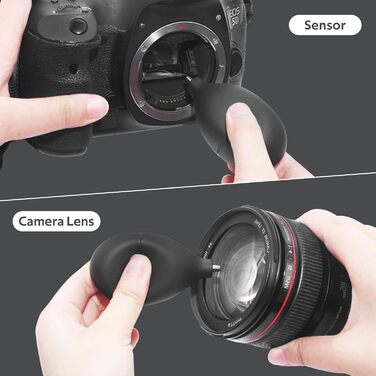 Набір для чищення камери 36-в-1: повний формат, Lenspen, повітряний дмух, пензлі, очищувач, серветки для лінз. Сумісний з Canon, Sony, Nikon, Pentax DSLR