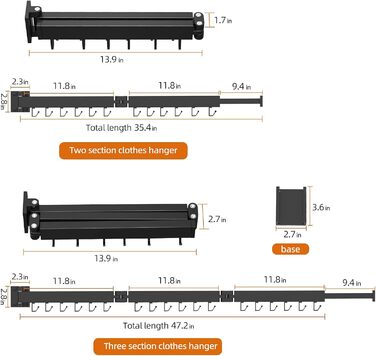 Настінна сушарка для білизни, розкладна, 3-секційна, 120 см (50 дюймів у складеному стані), біла. Максимальне навантаження: 150 фунтів (68 кг). Підходить для невеликих осель.