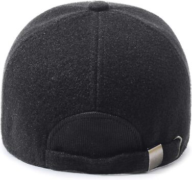 Кепка бейсболка чоловіча YAMEE зимова з відкидним навушником, тепла шапка-кепка на осінь/зиму, універсальний розмір (2245/Сірий)