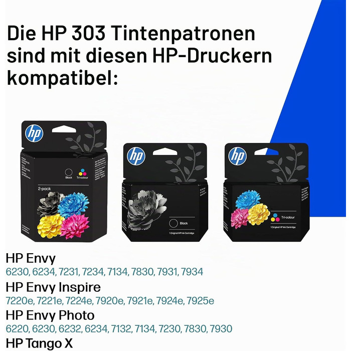 Оригінальний картридж HP 303XL кольоровий, підвищена ємність (нова версія)
