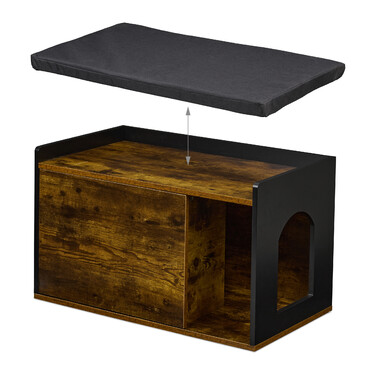 Relaxdays Cat Cabinet in Industrial Design